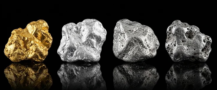 Precious metals — gold, silver, platinum, palladium